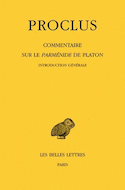 Commentaires sur Le Parménide de Platon, t. I